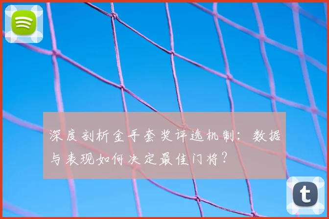 深度剖析金手套奖评选机制：数据与表现如何决定最佳门将？